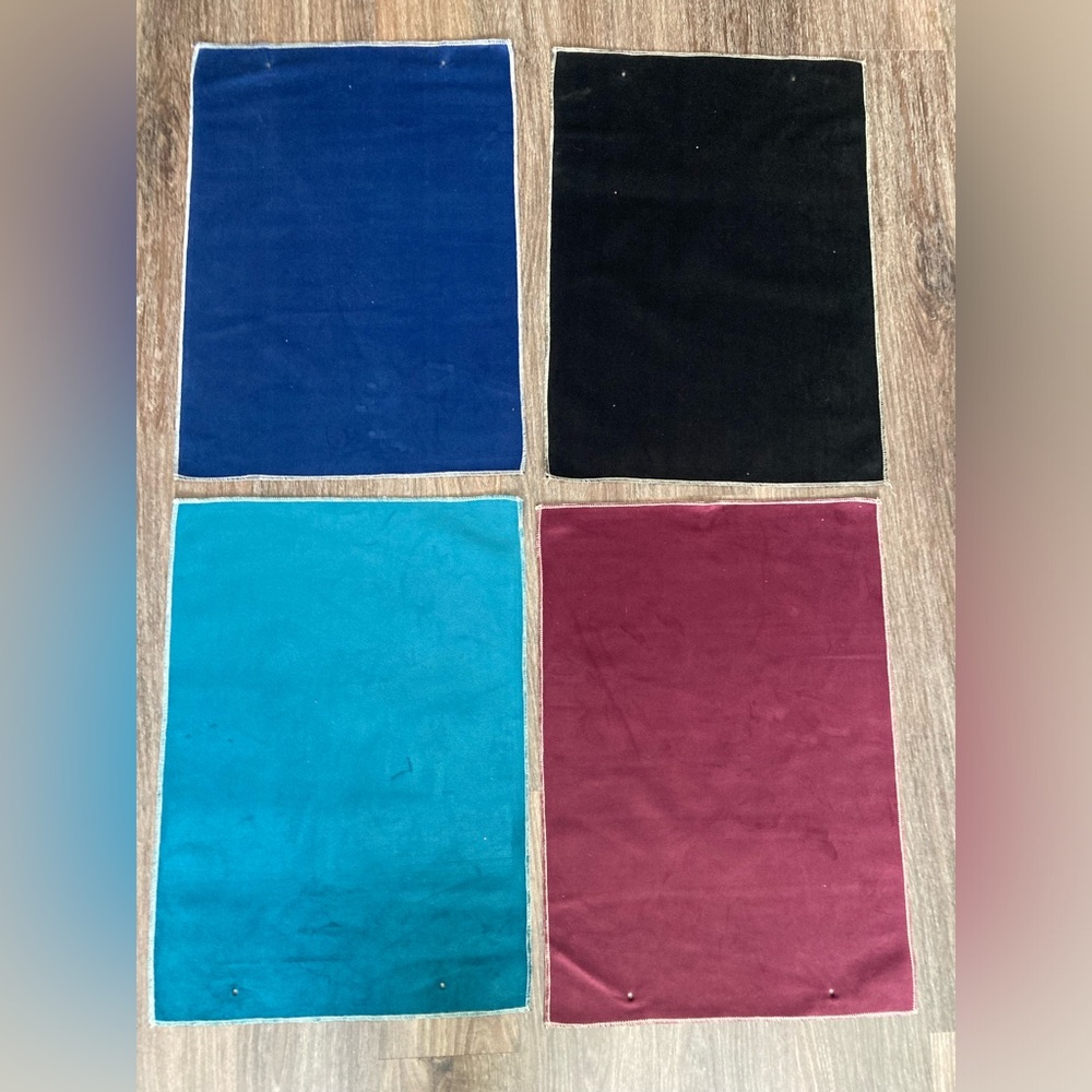 Timothy Oulton "Revival Velvet" Fabric Swatch Set (4)